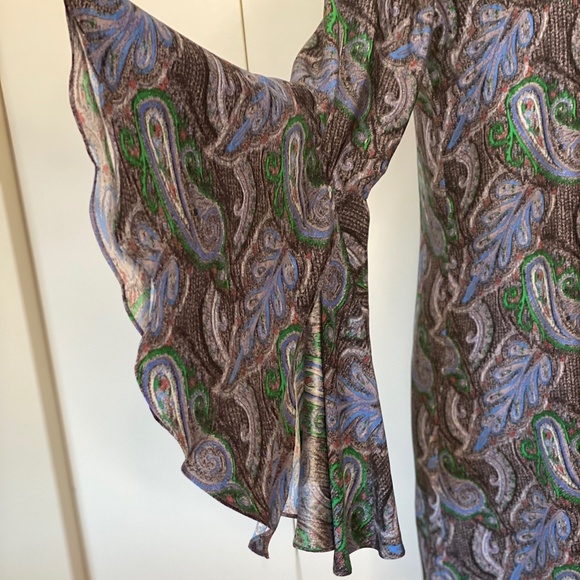 Elizabeth & James Mabel Paisley silk mini-dress XS - Picture 8 of 14